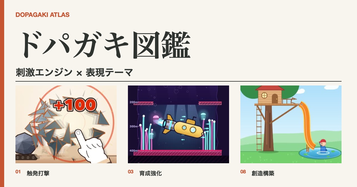 ドパガキ図鑑を公開しました。高刺激UIを分類して、AIへのデザイン依頼に使う