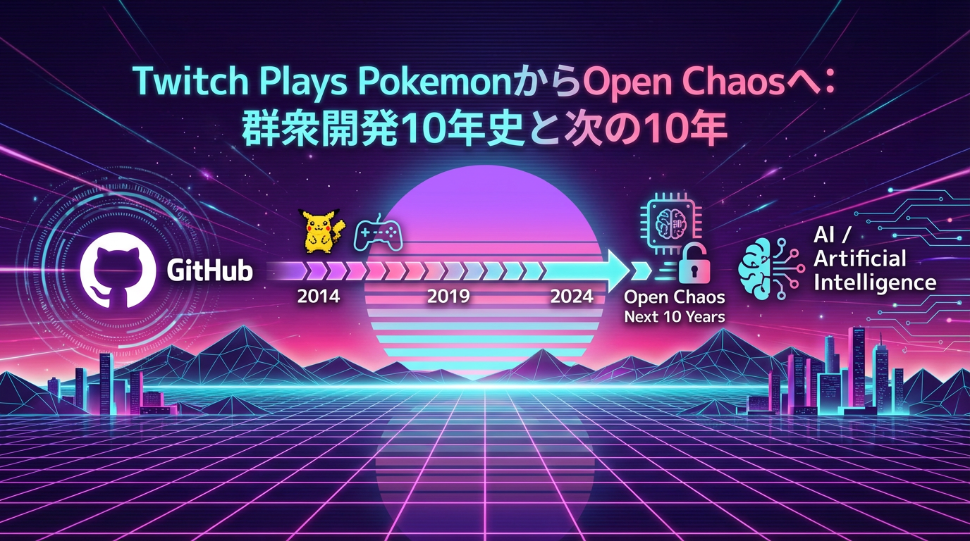 Twitch Plays PokemonからOpen Chaosへ：群衆開発10年史と次の10年 cover image