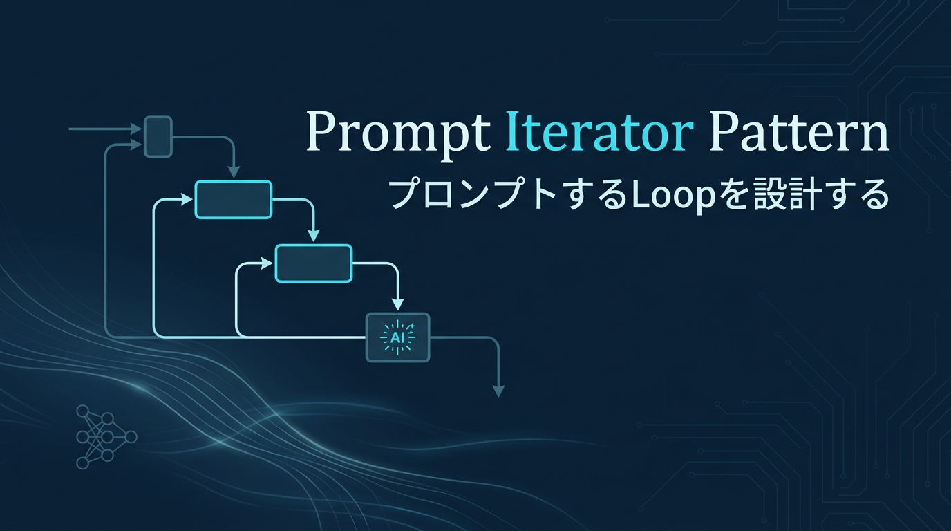 Prompt Iterator Pattern: Coding Agent時代のLoop設計としてのプロンプトイテレータ