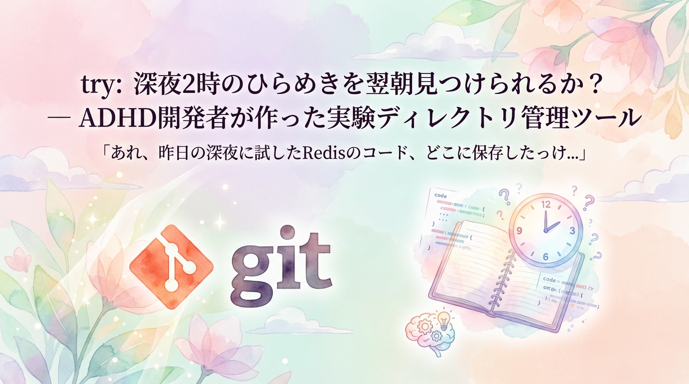 try: 深夜2時のひらめきを翌朝見つけられるか？