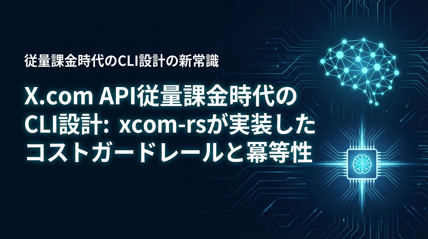X.com API従量課金時代のCLI設計: xcom-rsが実装したコストガードレールと冪等性 cover image